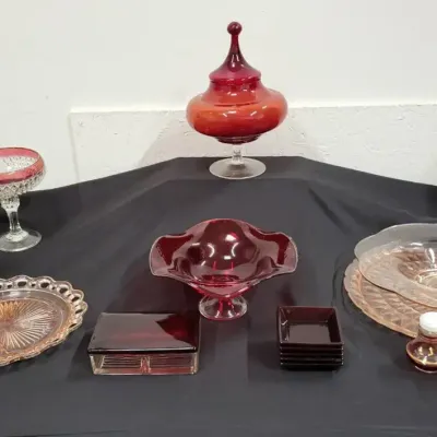 Pink & Red Decorative Glass (WH88)