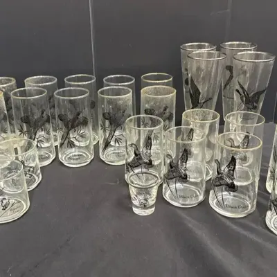 Vintage Game Birds Glasses (WH5)