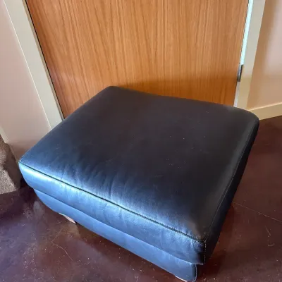 Sale Photo Thumbnail #6: Mitchell Gold Bob Williams Restoration Hardware Leather Ottoman
