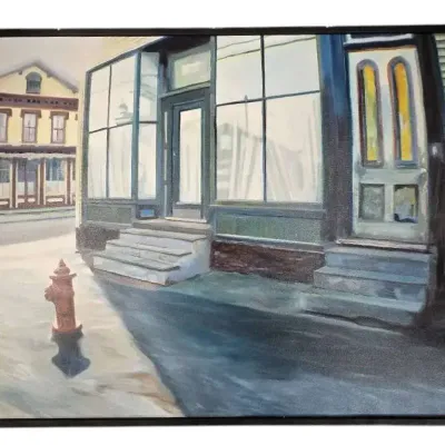 "Yellow Door "Original Oil On Canvas By Ken Orton 2004  (32x40) 