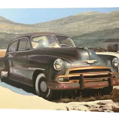 “Aero-Glide” Original Oil Painting By Ken Orton 2004 36x52 in.