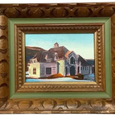 "Last Light" Oil On Canvas By Ken Orton 2003 (12x10) Framed