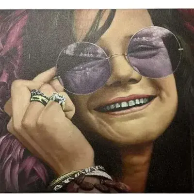 Janis Joplin Print By Ken Orton 10x15 in.