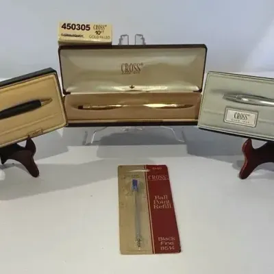 CROSS Ball Point Pens With Case And Box