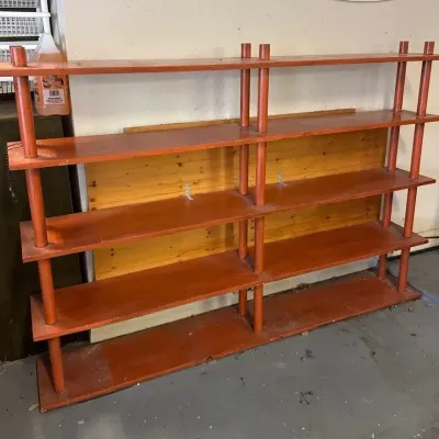 Wooden Shelving Attached To Wall