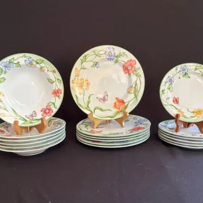 Secret Garden by Coventry (PTS International) Dinner/Salad Plates/ Bowls Set Of 6