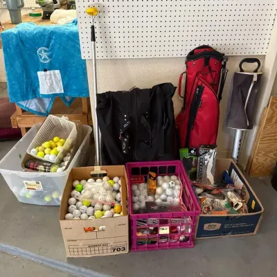 Mega Golf Lot, Including Bags, New And Used Balls, Gloves And More