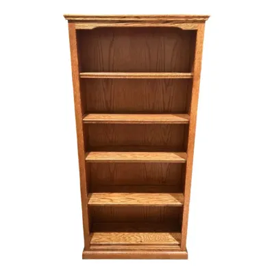 Traditional Tall 5-Shelf Bookshelf/Display Cabinet 