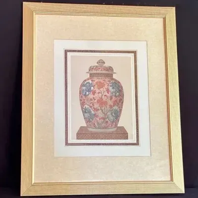  Classic Framed Chinoiserie Ginger Jar Art Print