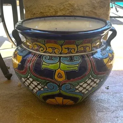 Mexican Talavera Ceramic Planter