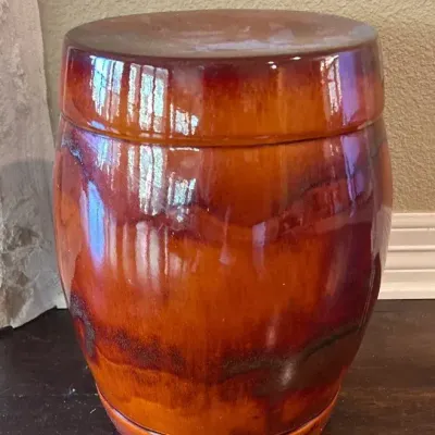 Glazed Ceramic Garden Stool