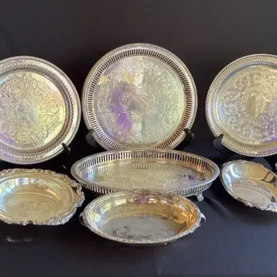 Silver-Plated Serving Trays