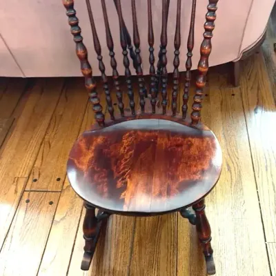 Antique Spindle Rocking Chair, Excellent Condition 