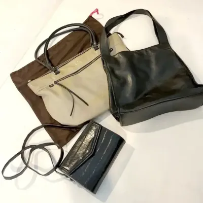 Saks Fifth Avenue, Aleda for Bloomingdales, Kate Spade  Collection of Luxury Designer Purses, 3 Piec