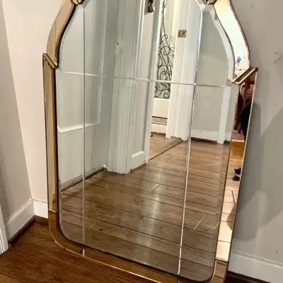 Antique Art Deco Hallway Mirror | Solid, Heavyweight