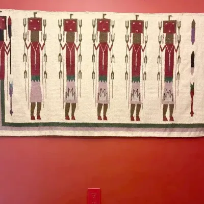 Navajo Yei or Southwestern Weaving Tapestry Wall Hanging | Excellent Condition 