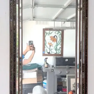 Bronze-like Resin Framed Mirror, Large