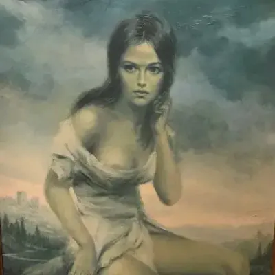 “Broken Silence”, Vinciata, Enhanced Canvas Framed Print | 1960-70s Reproduction
