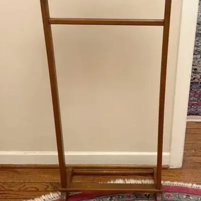 MidCentury Gentleman’s Wood Valet Suit Stand