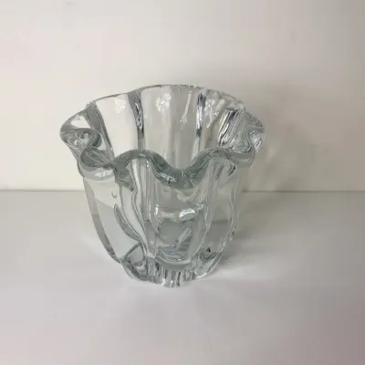 Tapio Wirkkala Crystal Art Vase, 1947 | MidCentury