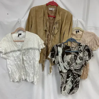 “Nancy Bolen City Girl” Leather Jacket and Boutique Style Shirts 