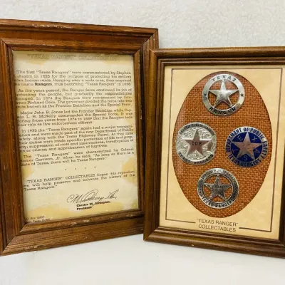 Texas Ranger Badge Display