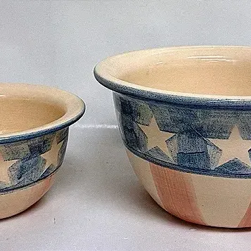 Flag Pottery Bowls