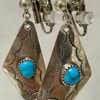 Sterling Silver Turquoise Earrings