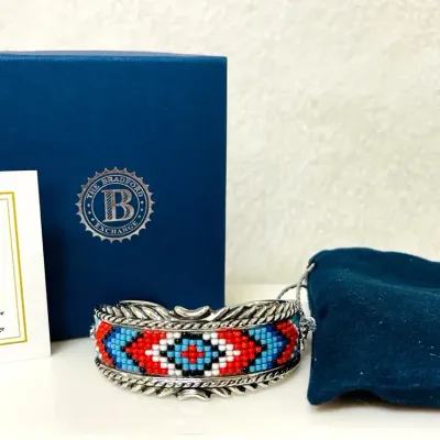 Bradford Exchange “Mesa Verde” Beaded Cuff Bracelet