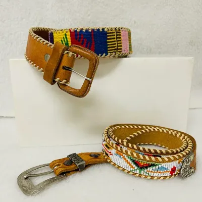 Vintage Southwest Style Leather Belts