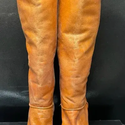 Vintage Women’s “Caressa” Made In Spain Leather Heeled Boots