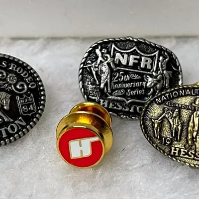 Hesston NFR Lapel Pins 1982-1984