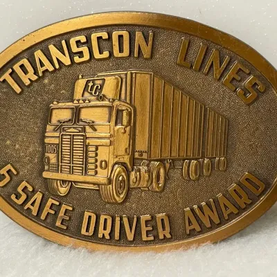 Transcon Lines Vintage Belt Buckle