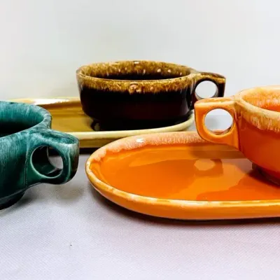 “Hull Pottery” Snack Sets