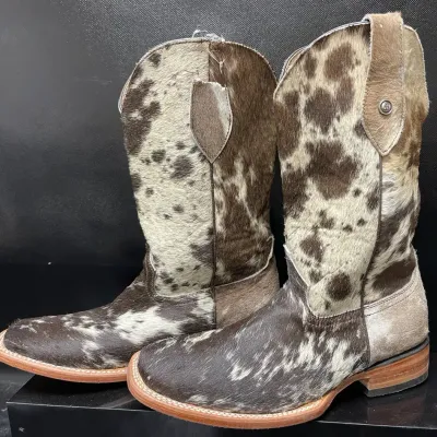 Hair on Cowhide Cowboy Boots