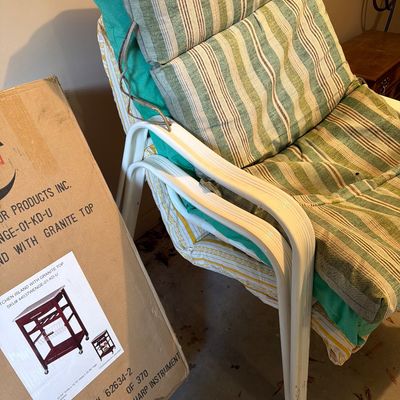 Sale Photo Thumbnail #257: Three Lawn Chairs and New Kitchen Island