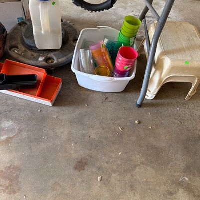 Sale Photo Thumbnail #206: Vintage Jars and lids, Pots and Pans.