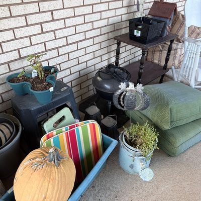 Sale Photo Thumbnail #237: Trash cans, cushions, Chairs, Tables, cooker,Pots and more.