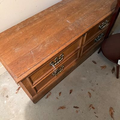 Sale Photo Thumbnail #251: Cedar Chest and tables one leg need repair.