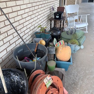 Sale Photo Thumbnail #235: Trash cans, cushions, Chairs, Tables, cooker,Pots and more.