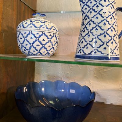 Sale Photo Thumbnail #66: China made in Japan, Vases, Pitchers, Pink depression glass.