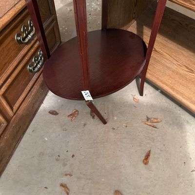 Sale Photo Thumbnail #250: Cedar Chest and tables one leg need repair.