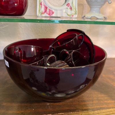 Sale Photo Thumbnail #64: China made in Japan, Vases, Pitchers, Pink depression glass.