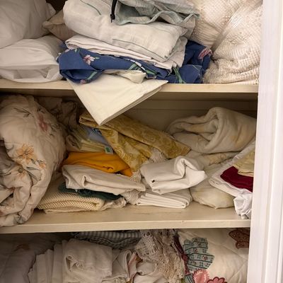 Sale Photo Thumbnail #57: Sheets, blankets, comforter, kitchen towels, placemats, pillows and more