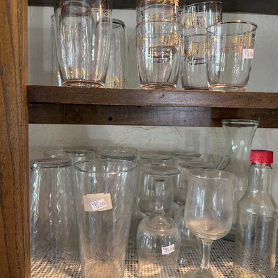 Sale Photo Thumbnail #49: Noritake Duetto, glasses, Platters, serving dishes.