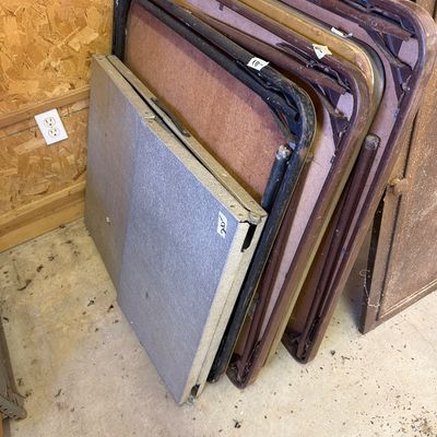 Sale Photo Thumbnail #317: Misc Lumber and shelves, Card table and Radio
