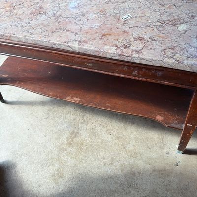 Sale Photo Thumbnail #263: Coffee Table with Stone top.