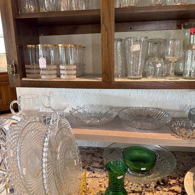 Sale Photo Thumbnail #47: Noritake Duetto, glasses, Platters, serving dishes.