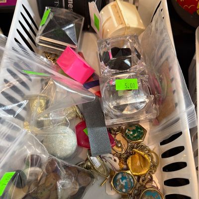 Sale Photo Thumbnail #14: Sterling and Costume Jewelry 
Shiny Brite and Misc.

Tree not included