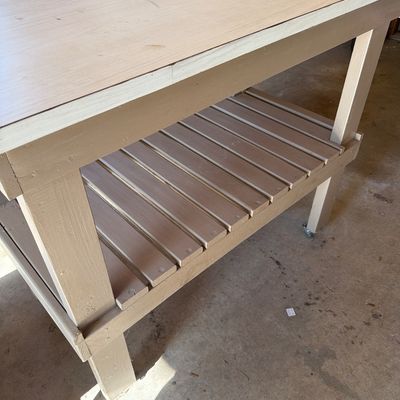 Sale Photo Thumbnail #265: Rolling Table it has many uses. Garden table,Kitchen Island and much more.